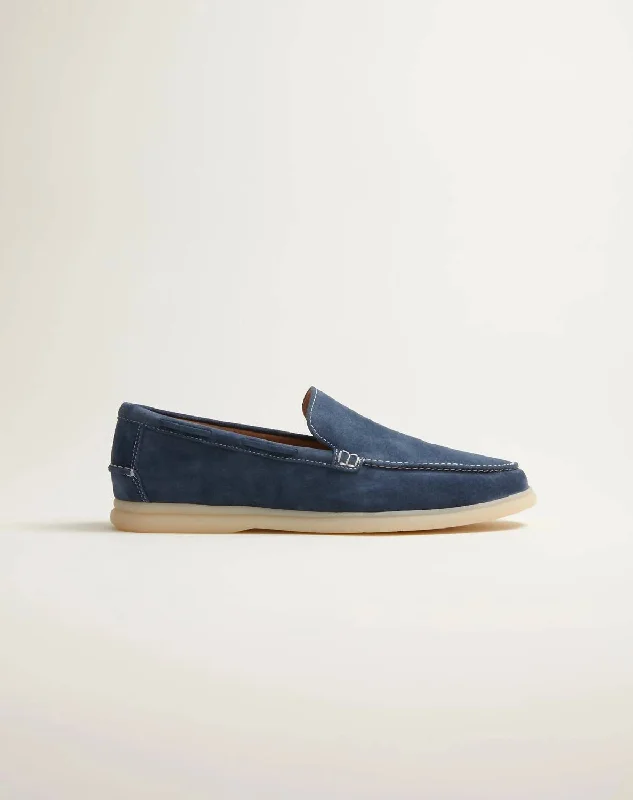 Men's Malibu Moccasin Shoes In Navy